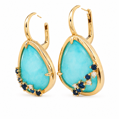 Amazonite Double Drop Earrings