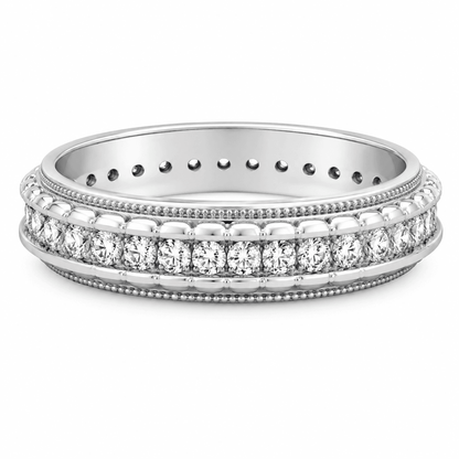Diamond Channel-Set Eternity Band