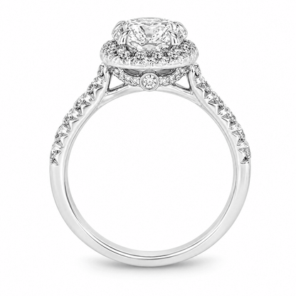 Lab-Grown Diamond Halo Engagement Ring