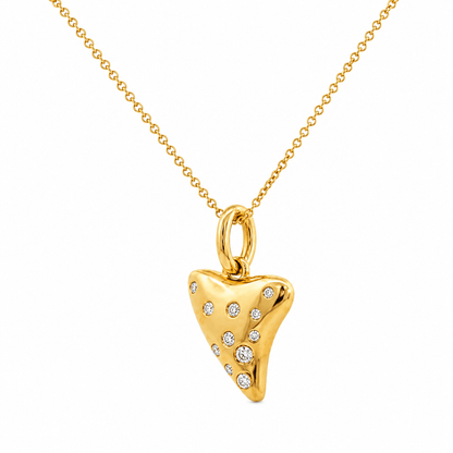 Diamond Sharktooth Pendant Necklace