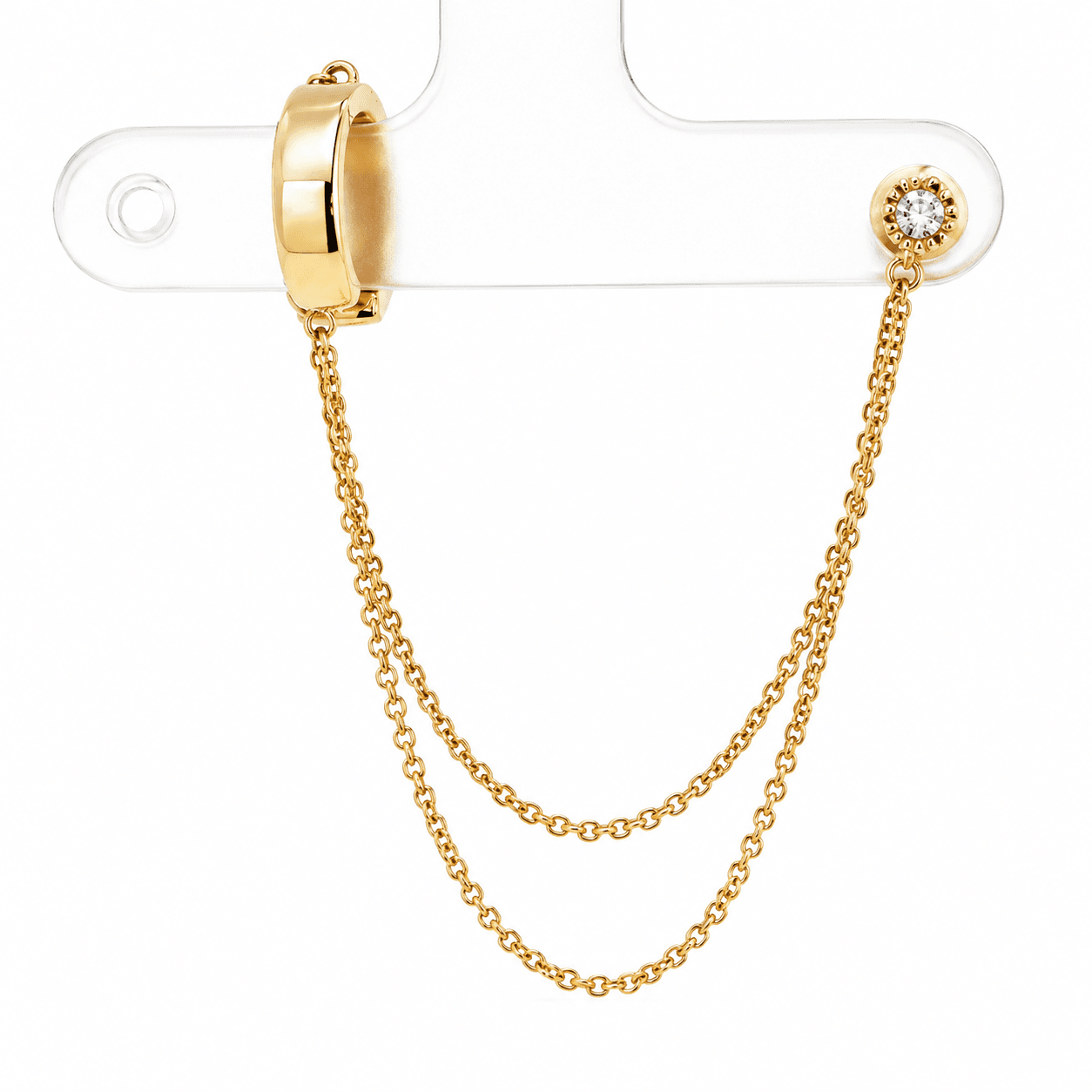 Diamond Cuff Earrings