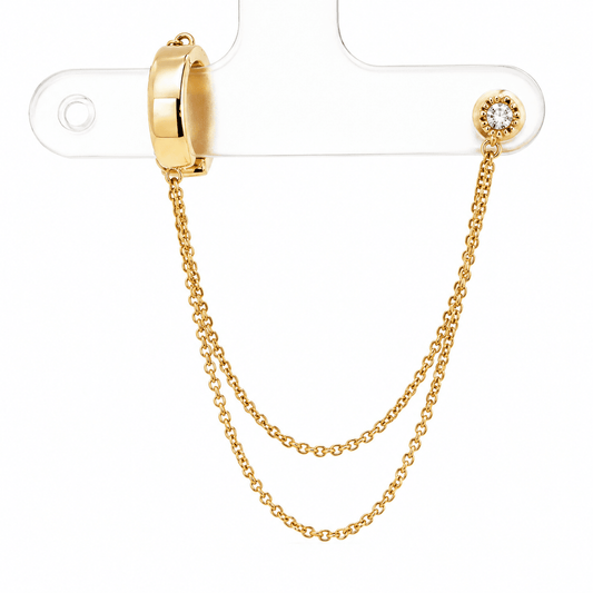 Diamond Cuff Earrings