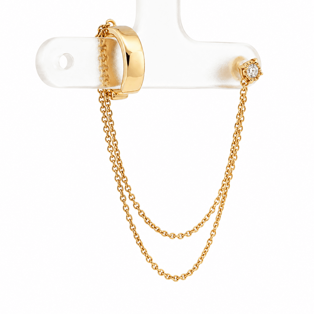 Diamond Cuff Earrings