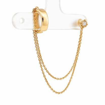 Diamond Cuff Earrings