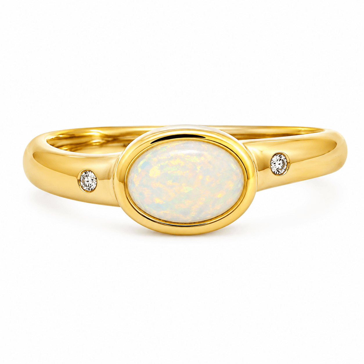 Opal Halo Ring