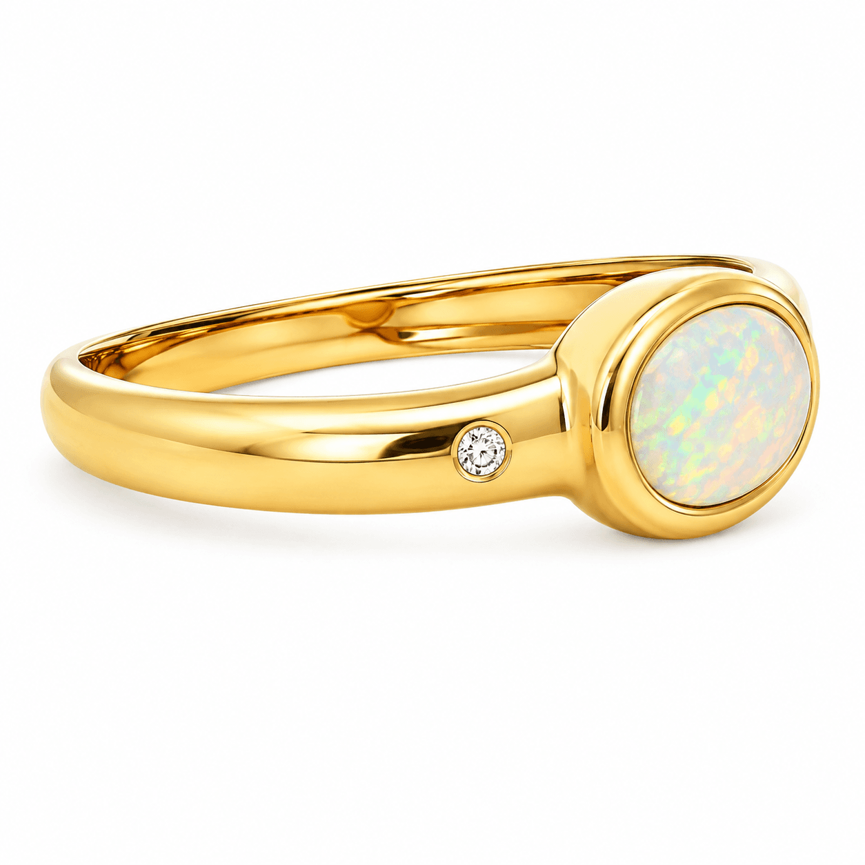 Opal Halo Ring