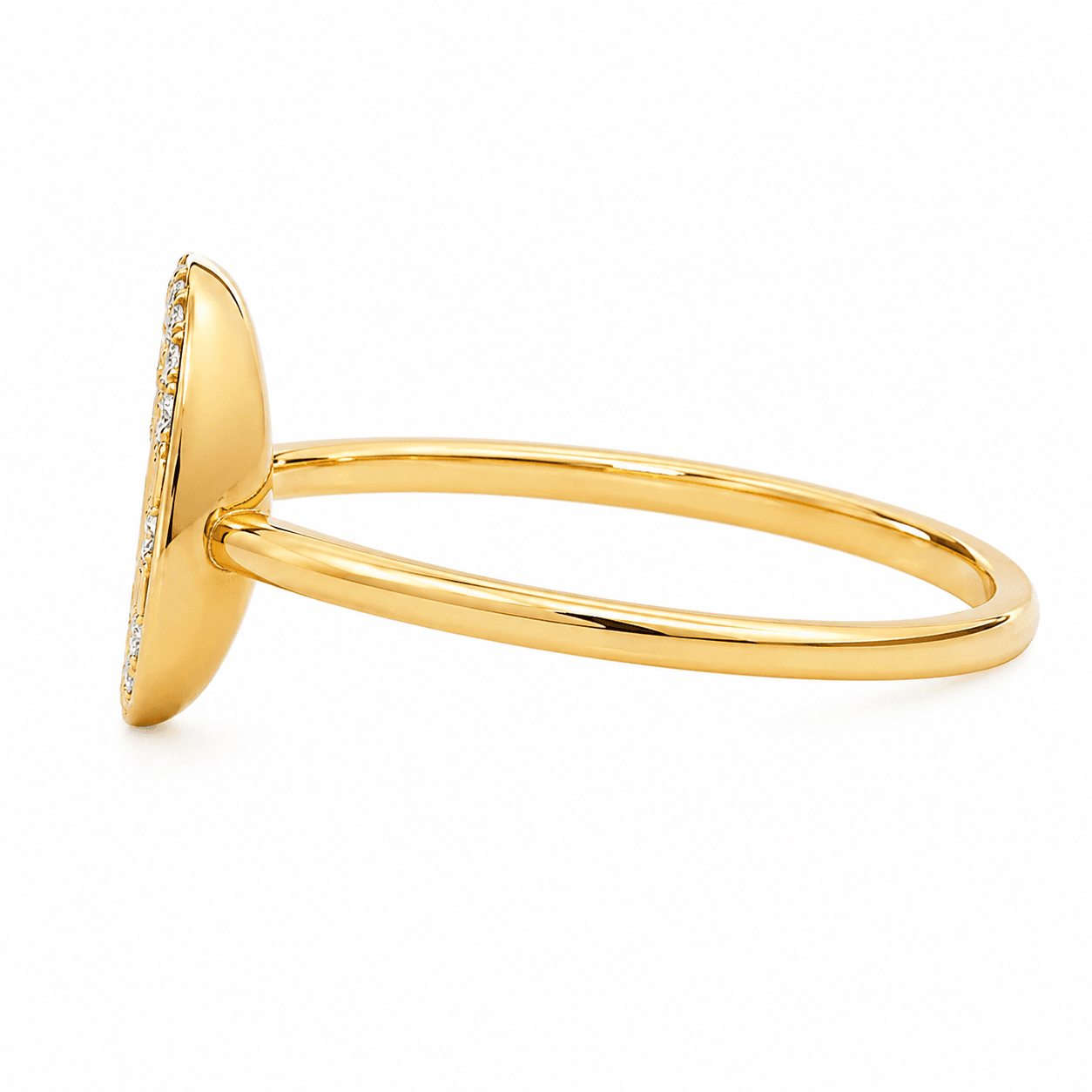 Diamond Disc Fashion Ring