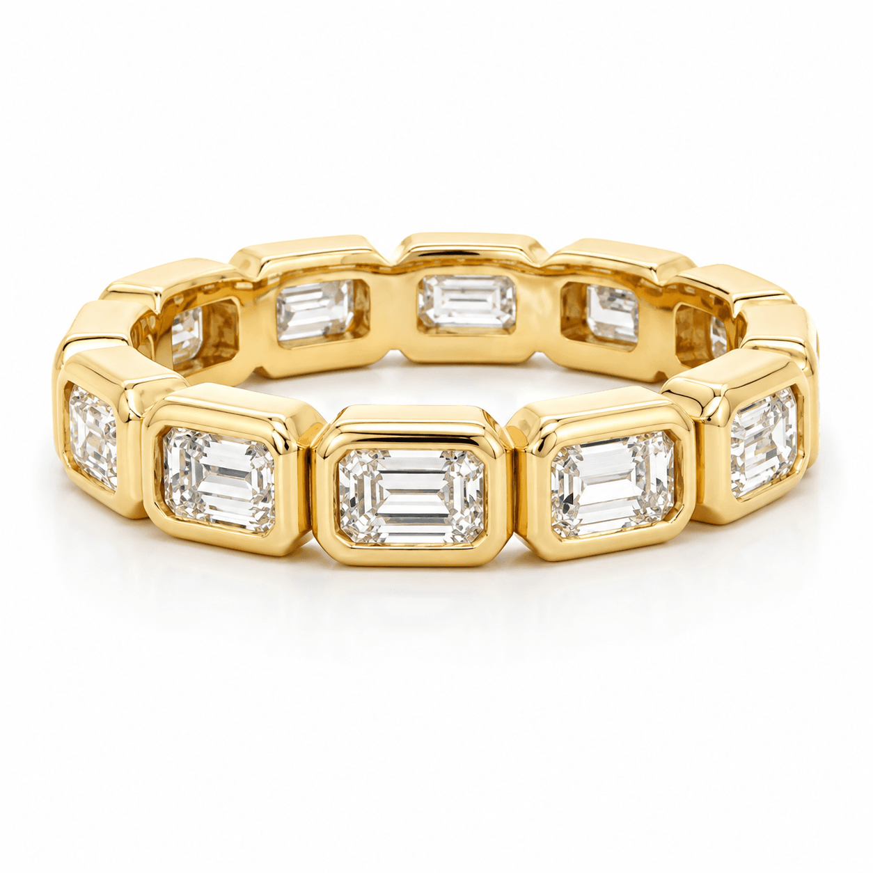 Lab-Grown Diamond Emerald-Cut Eternity Ring