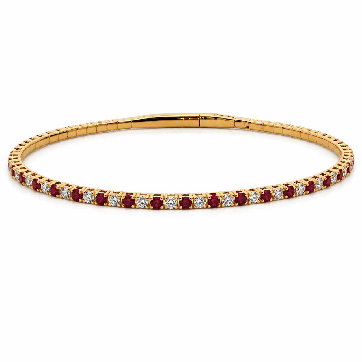 Ruby and Diamond Bangle
