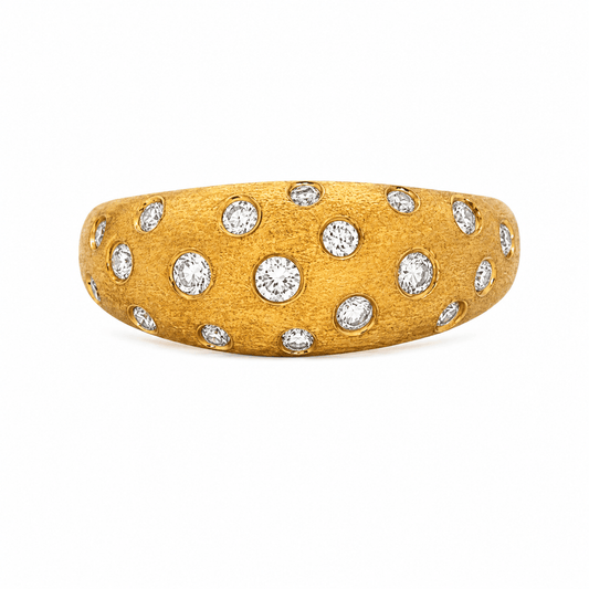 Diamond Scatter Flush Set Fashion Ring