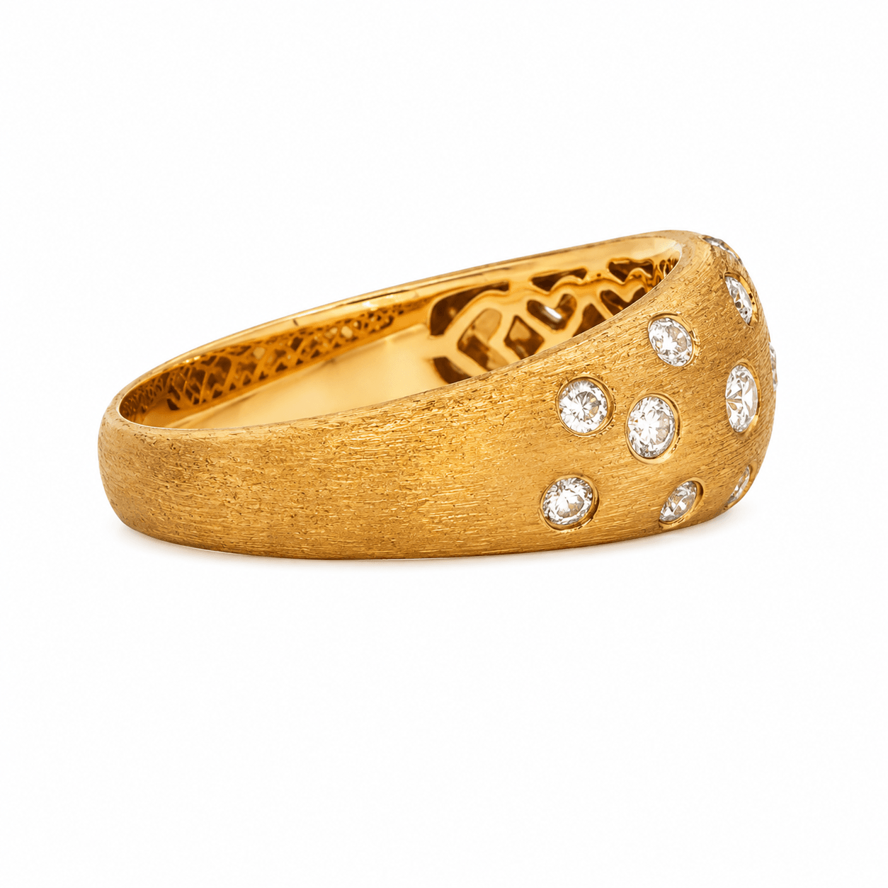 Diamond Scatter Flush Set Fashion Ring