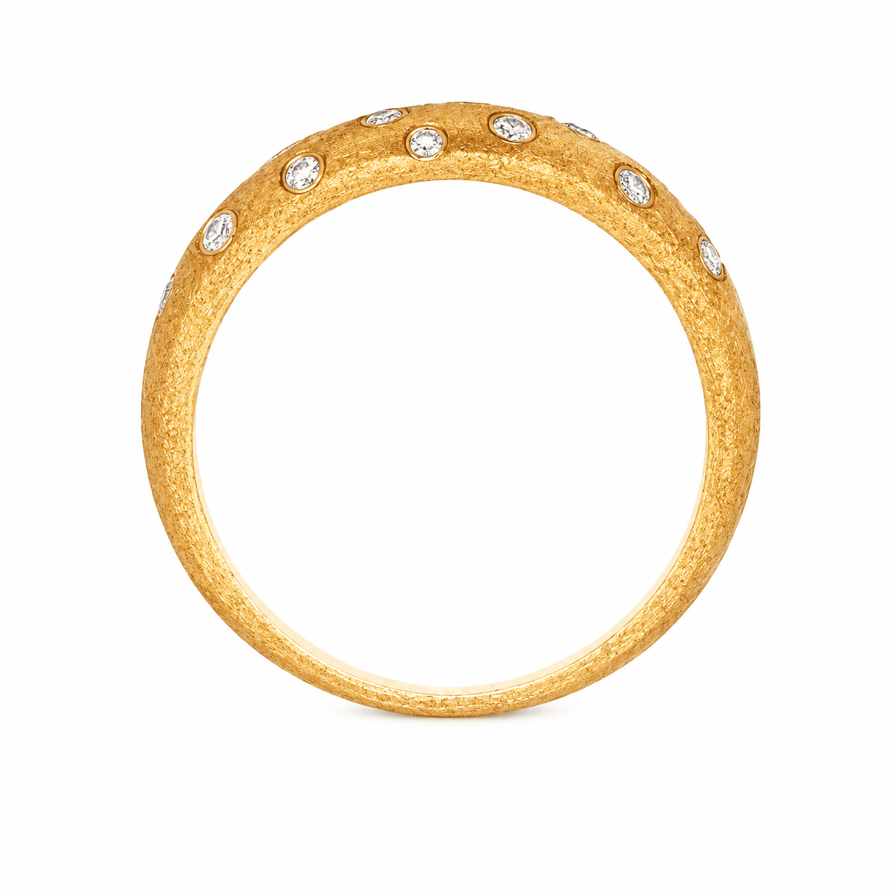 Diamond Scatter Flush Set Fashion Ring