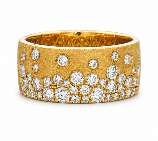 Diamond Cigar Band Ring