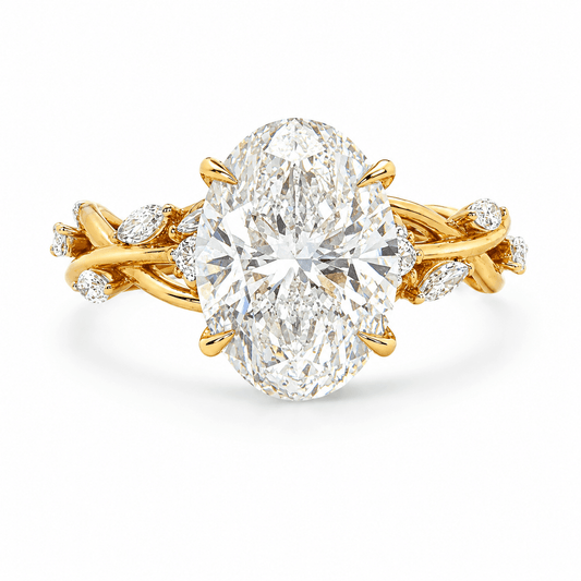 14K Yellow Gold Garden Ring