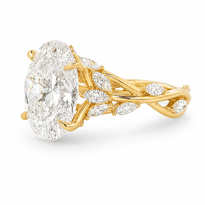 14K Yellow Gold Garden Ring