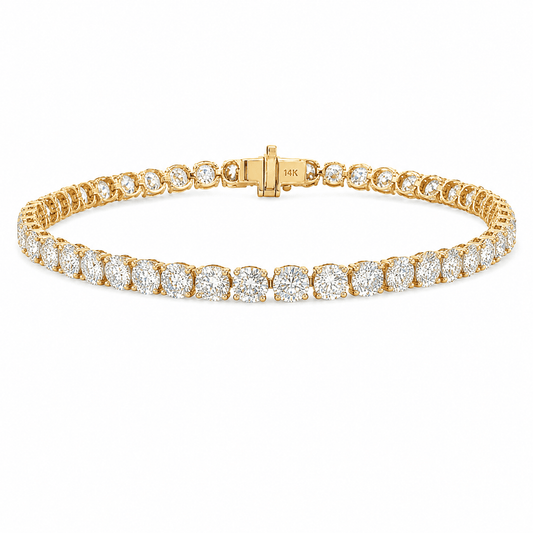 10 CTW Classic Lab-Diamond Tennis Bracelet