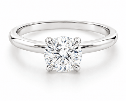 1.06 CT Diamond Engagement Ring 14K White Gold