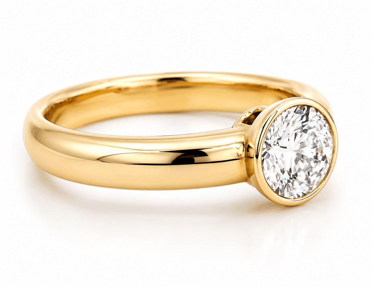 1 CT Round Diamond Solitaire Engagement Ring
