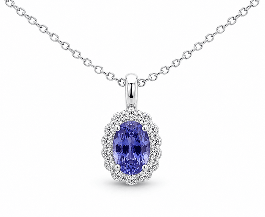 TANZANITE BALLERINA PENDANT