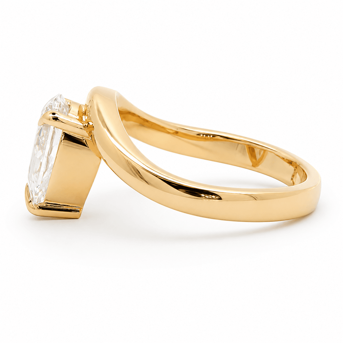 1.73 CT Pear Lab-Grown Diamond Engagement Ring