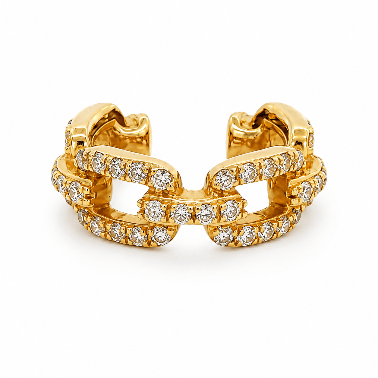 Diamond Cuff Earrings