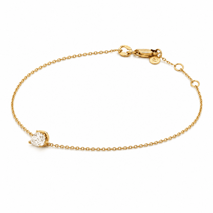 Pear-Shaped Diamond Bracelet