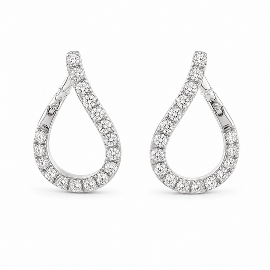Diamond Hoop Earrings