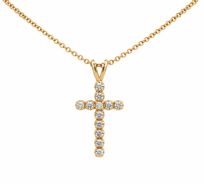 Diamond Cross Pendant Necklace