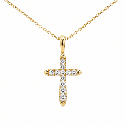 Lab-Grown Diamond Cross Pendant