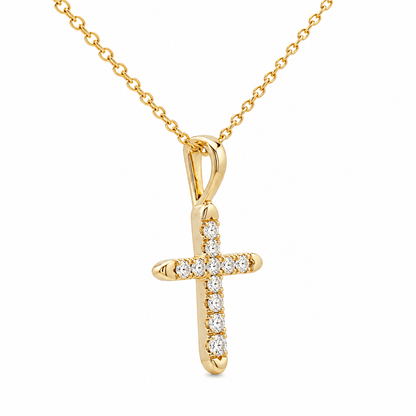 Lab-Grown Diamond Cross Pendant