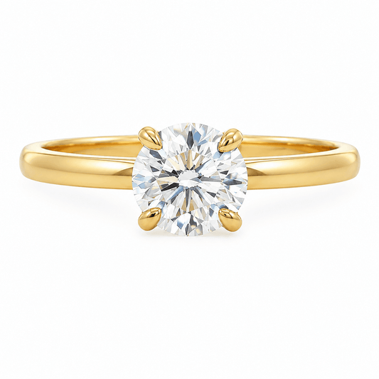 Round Lab-Grown Diamond Solitaire Engagement Ring