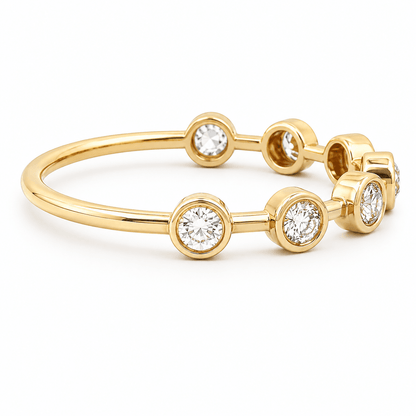 Round Lab-Grown Diamond Bezel Band