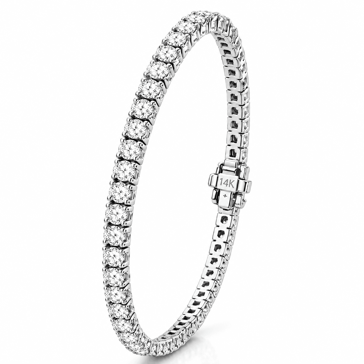 Lab-Grown Diamond Tennis Bracelet