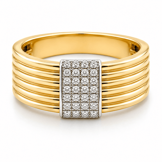 14K Two-Tone Diamond Ring