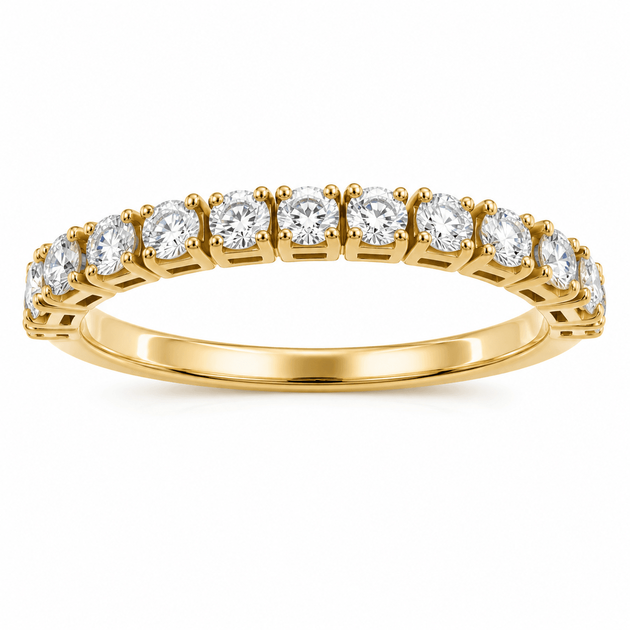 14K Rose Gold Diamond Flexible Band