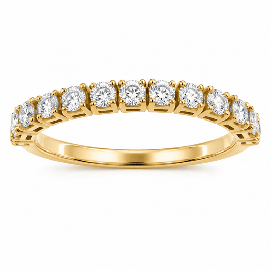 14K Rose Gold Diamond Flexible Band