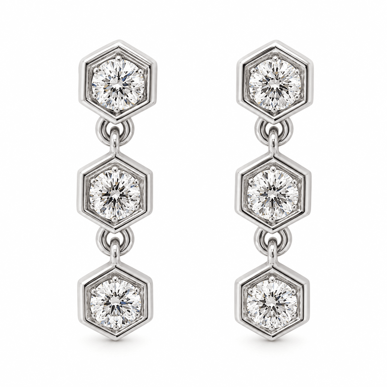 Diamond Drop Earrings