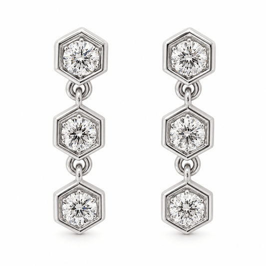 Diamond Drop Earrings