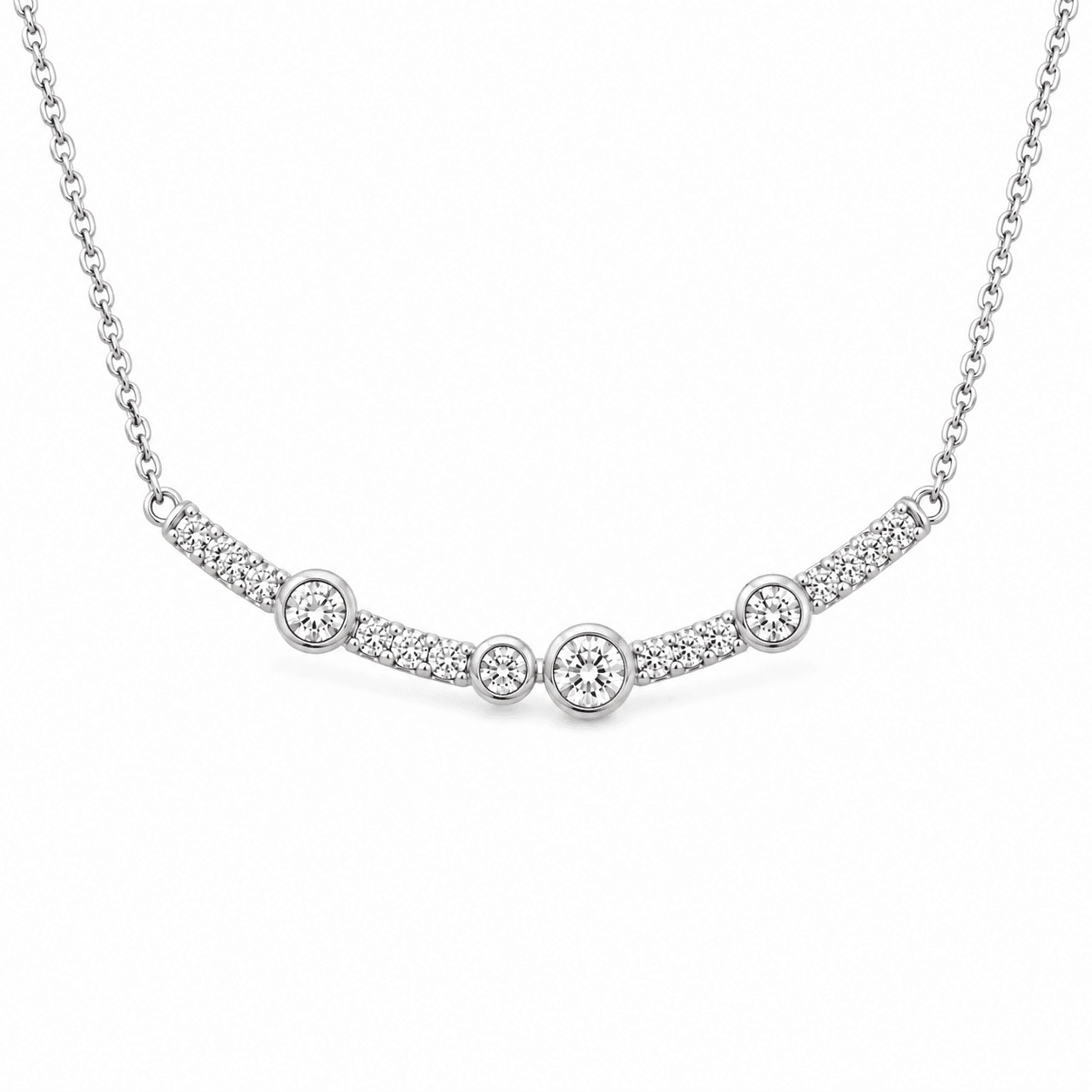 Diamond Station Necklace
