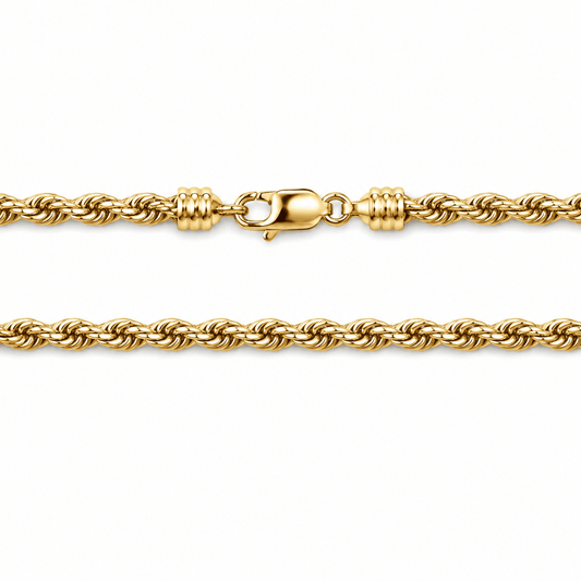 18K Yellow Gold Rope Chain