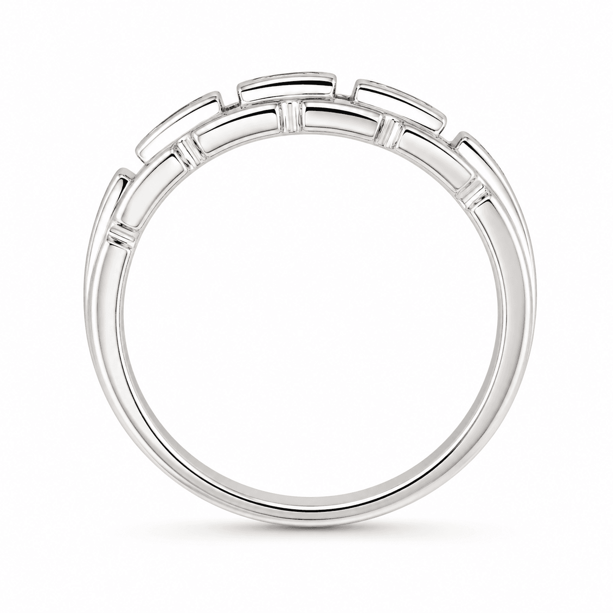 Men's Three-Stone Diamond Band