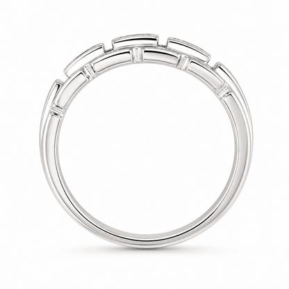 Men's Three-Stone Diamond Band