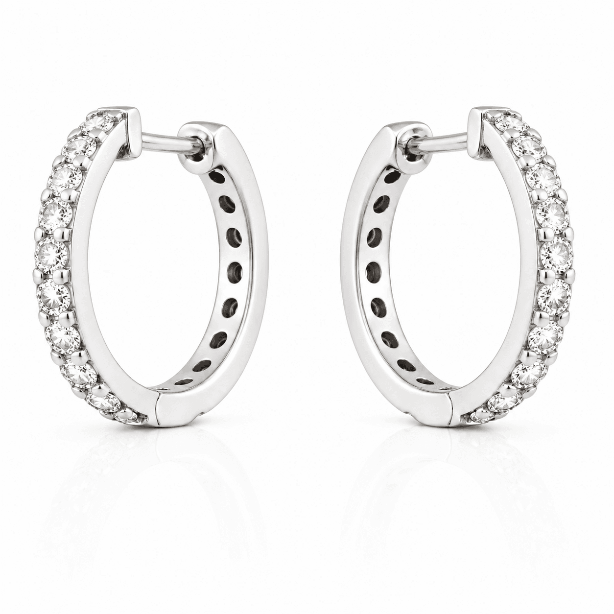 Lab-Grown Diamond Hoop Earrings