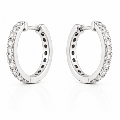 Lab-Grown Diamond Hoop Earrings