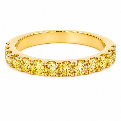 14K Yellow Gold Lab-Grown Diamond Band