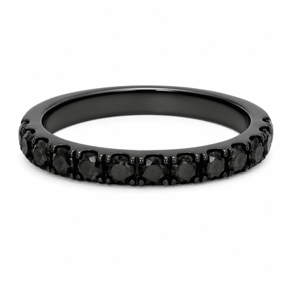 Lab-Grown Black Diamond Band