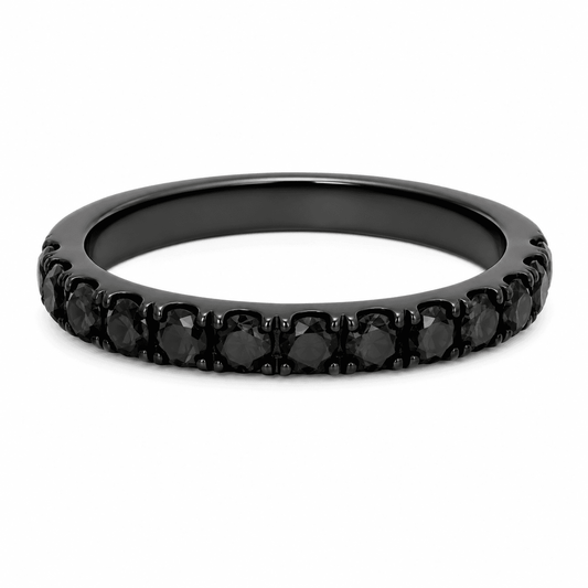 Lab-Grown Black Diamond Band