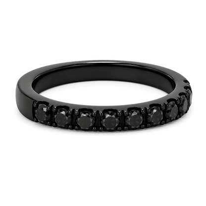 Lab-Grown Black Diamond Band