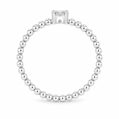 Lab-Grown Diamond Beaded Band