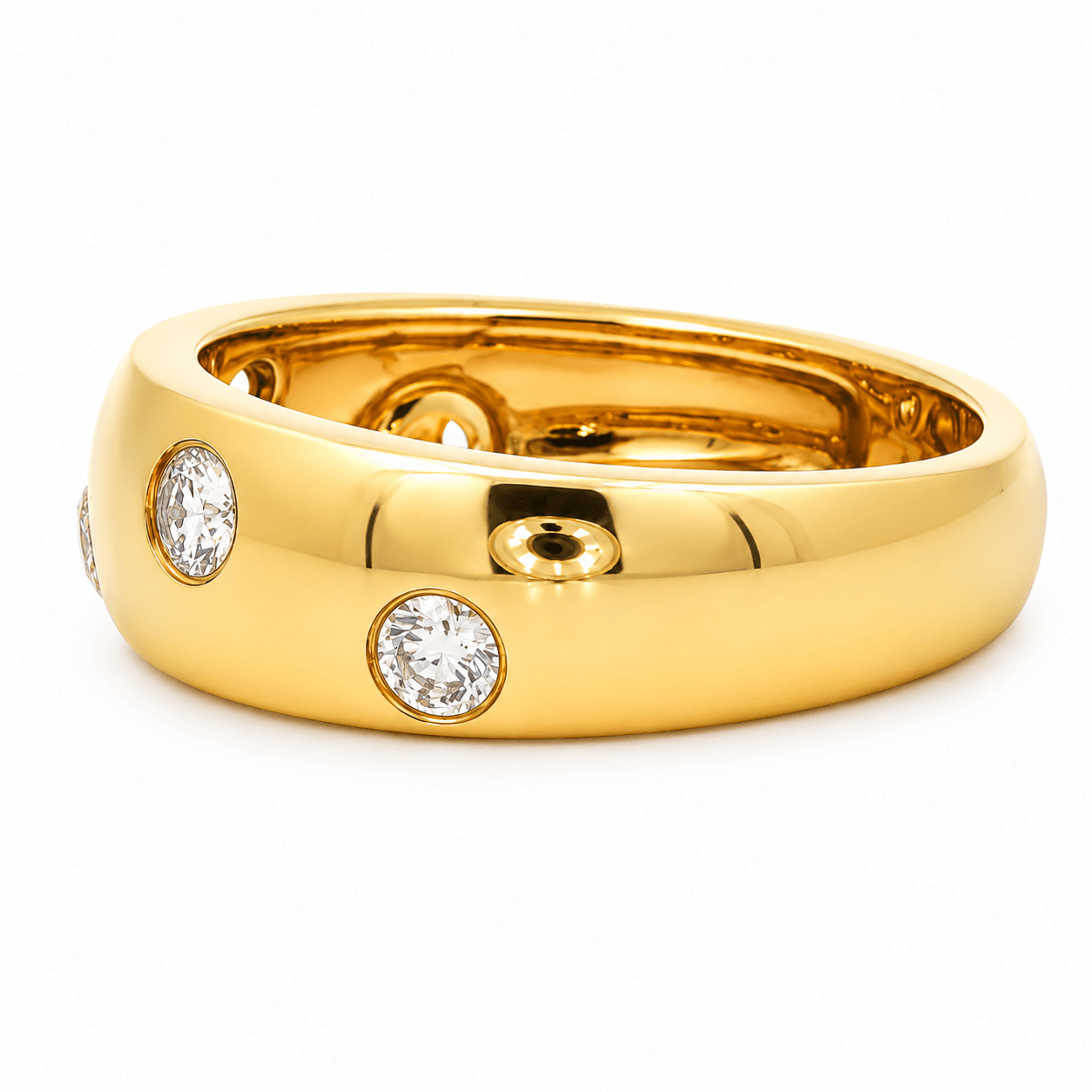 18K Yellow Gold Diamond Fashion Band